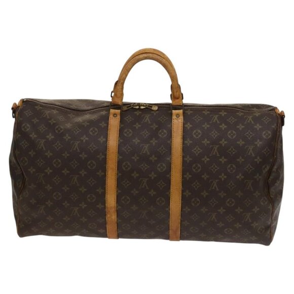 LOUIS VUITTON Monogram Keepall Bandouliere 60 Boston Bag M41412 LV Auth 120998 - Picture 3 of 16